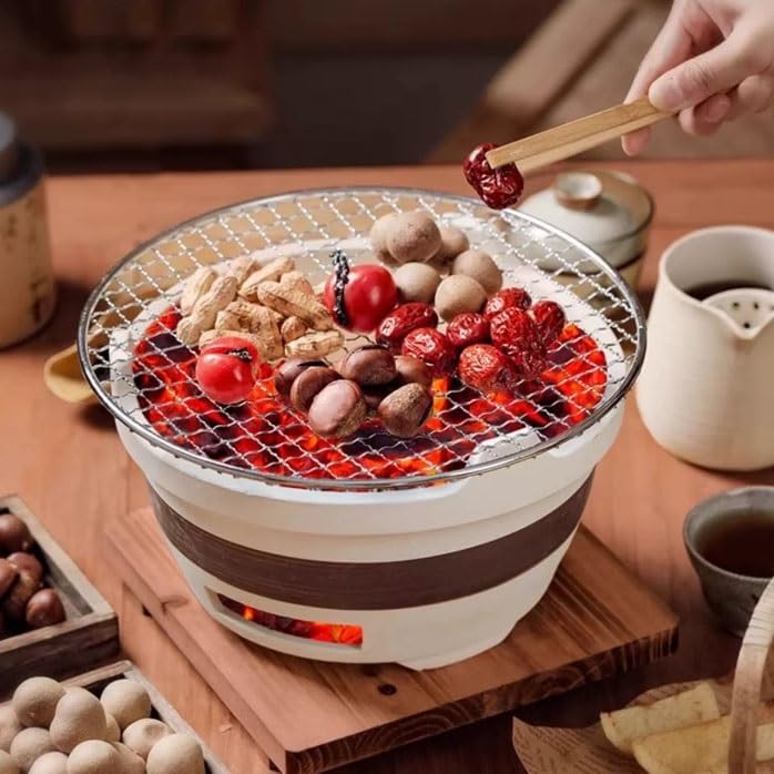 🔥 Portable Charcoal BBQ Grill – Perfect for Outdoor Cooking & Fun! 🍔🌞