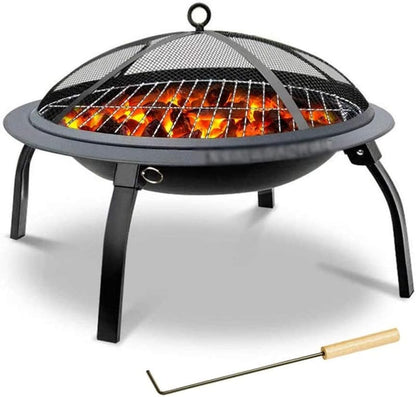 🍖 Lightweight Charcoal Grill – Easy Setup for BBQ Anywhere! 🌲💛