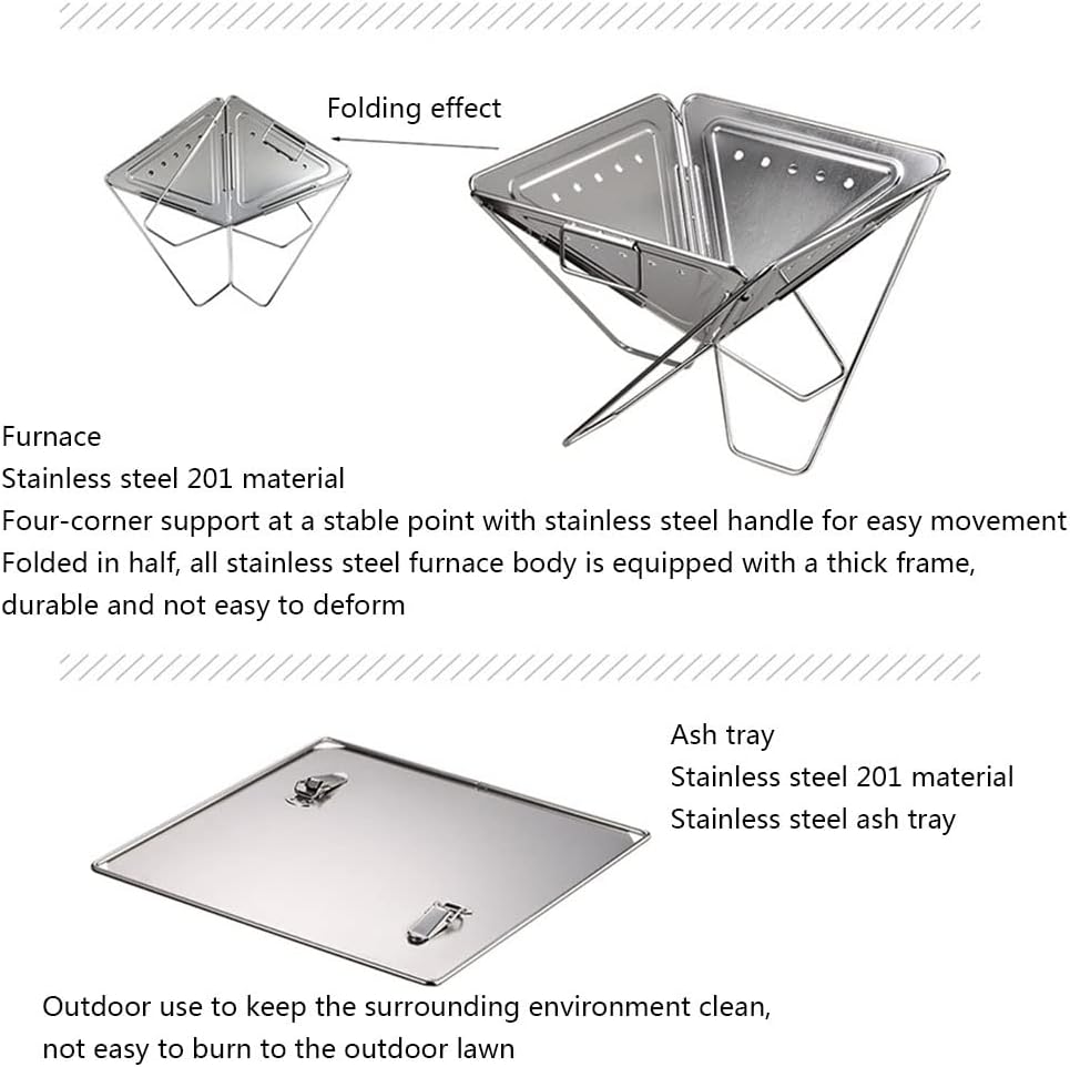 ☀️ Durable Stainless Steel BBQ – Your Go-To Grill for Camping, Beach & Backyard! 🏖️💛