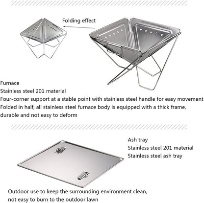 ☀️ Durable Stainless Steel BBQ – Your Go-To Grill for Camping, Beach & Backyard! 🏖️💛