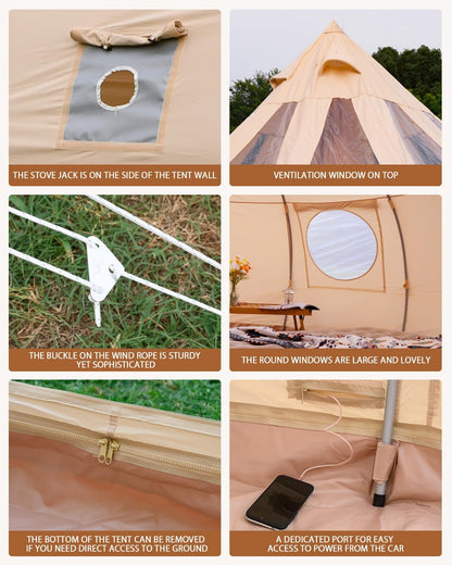 ☀️ Spacious Glamping Tent – Relax, Stargaze & Connect with Nature! 🌌🏕️