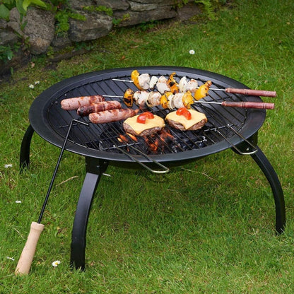 🍖 Lightweight Charcoal Grill – Easy Setup for BBQ Anywhere! 🌲💛
