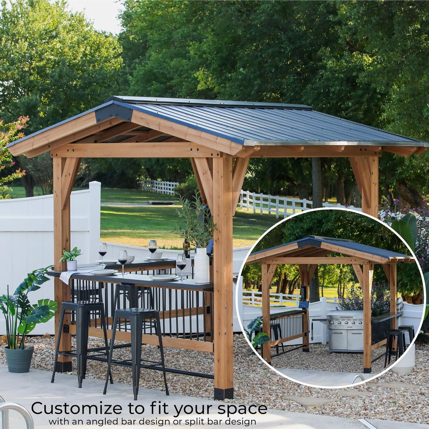 🍖 All-Season Outdoor BBQ Pavilion – Entertain in Style! 🌞🏡