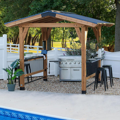 🍖 All-Season Outdoor BBQ Pavilion – Entertain in Style! 🌞🏡