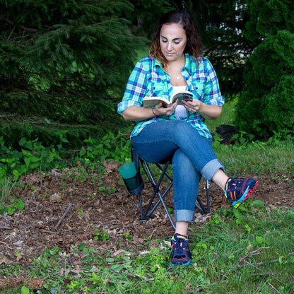 🏖️ Easy Carry Folding Chair – Your Outdoor Comfort Companion! 🎒💚